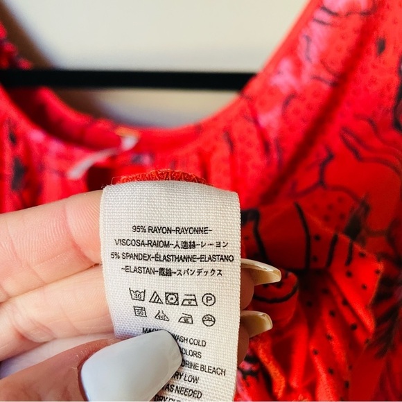 Free People Floral Last Time Bell Sleeve Top - Picture 11 of 11